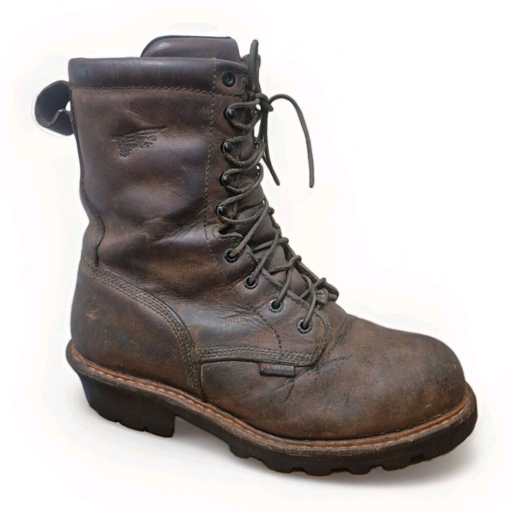 Red Wing 4417 LoggerMax Men's Insulated Steel Toe Work Boots Size 10E2 Leather